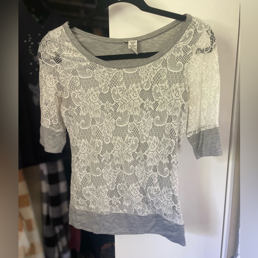 American Rag size M lace shirt.